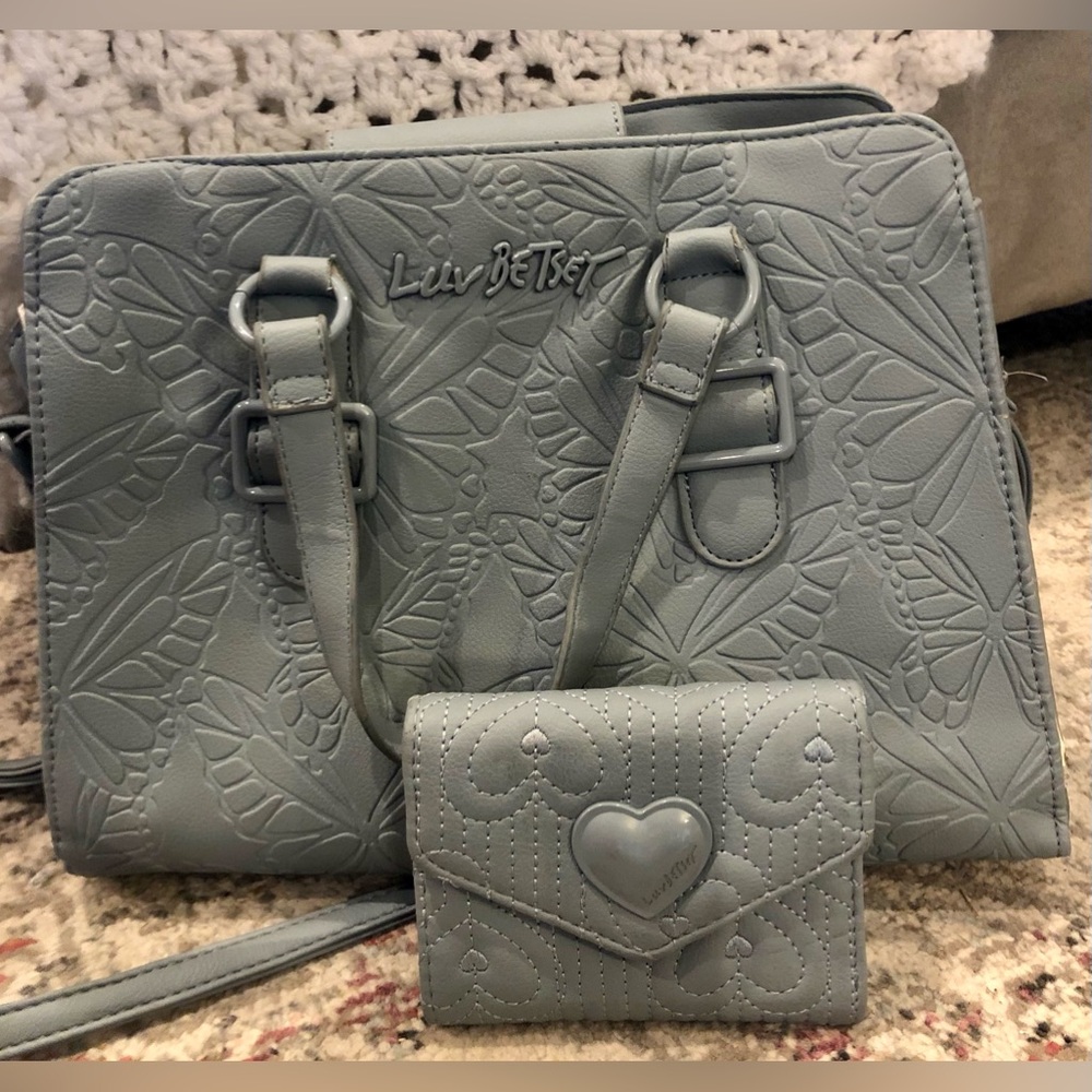 Luv Betsey Johnson Hand Bag and Wallet Set
